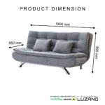 Sofa bed with Soft and Super Comfortable Cushions - Image 2