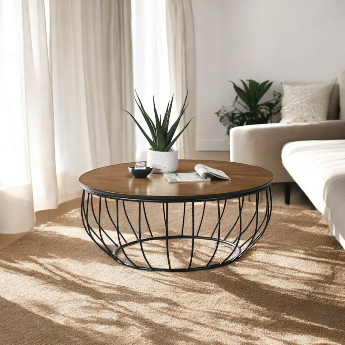 Round Coffee Table Photoroom 4 @LuzanoFurniture