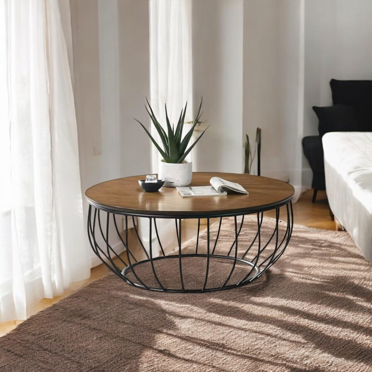 Round Coffee Table Photoroom 5 @LuzanoFurniture