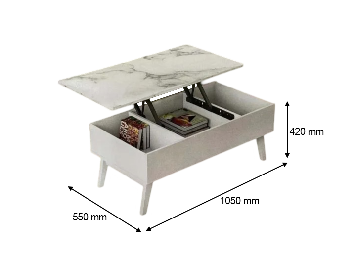 Coffee Table With Storage @LuzanoFurniture