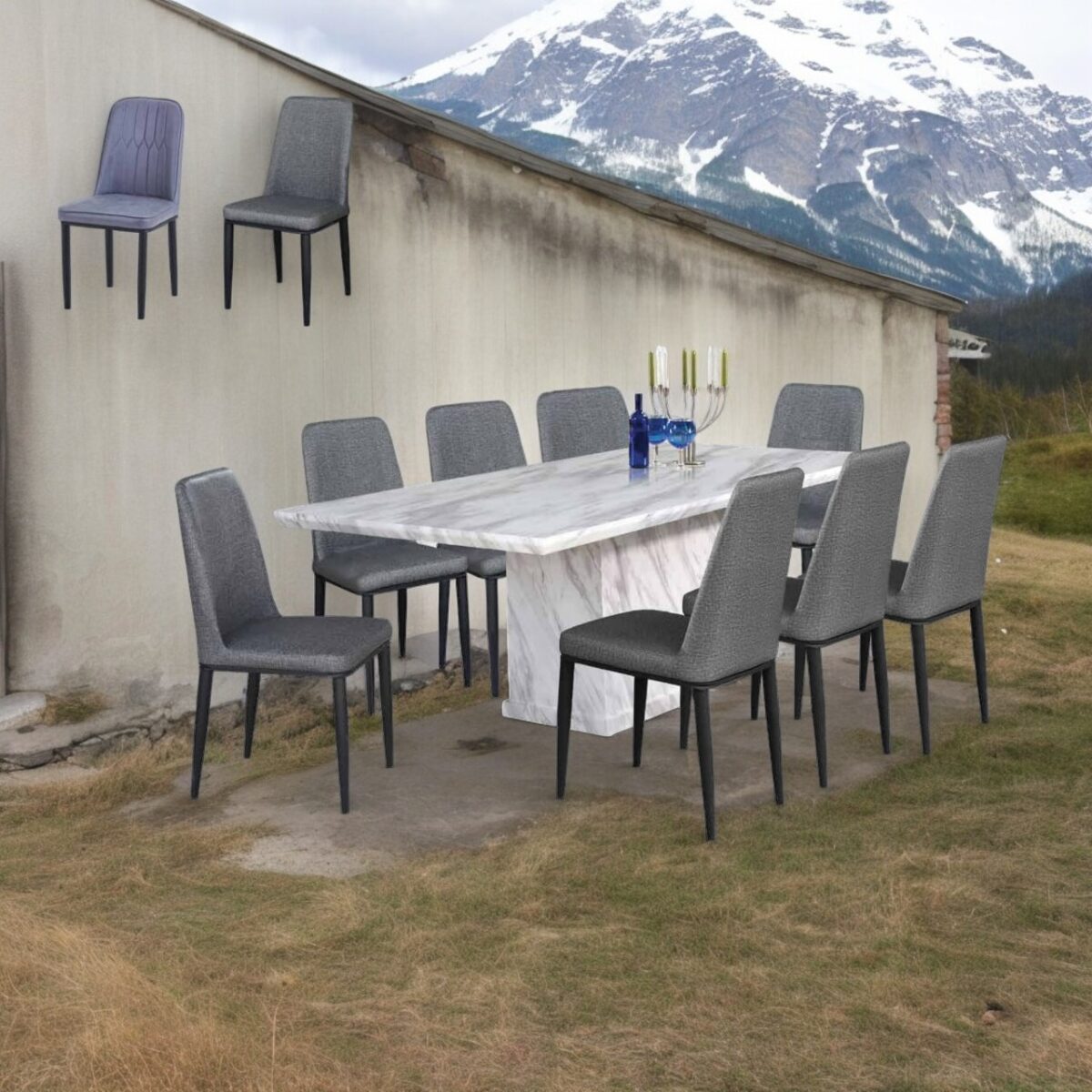 18 Marble dining set 1 Photoroom @LuzanoFurniture