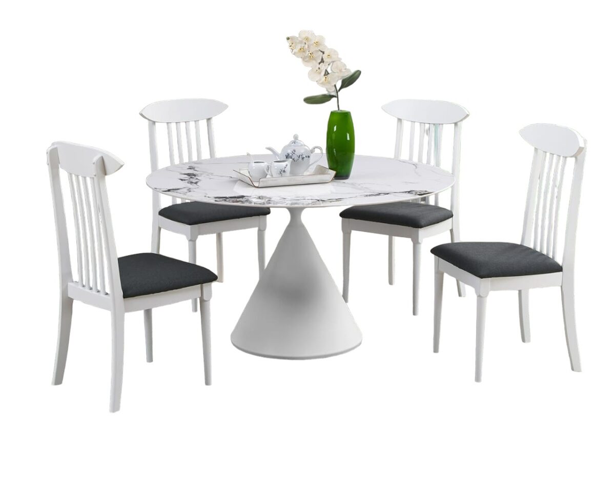 Round Dining Set Photoroom 5 @LuzanoFurniture