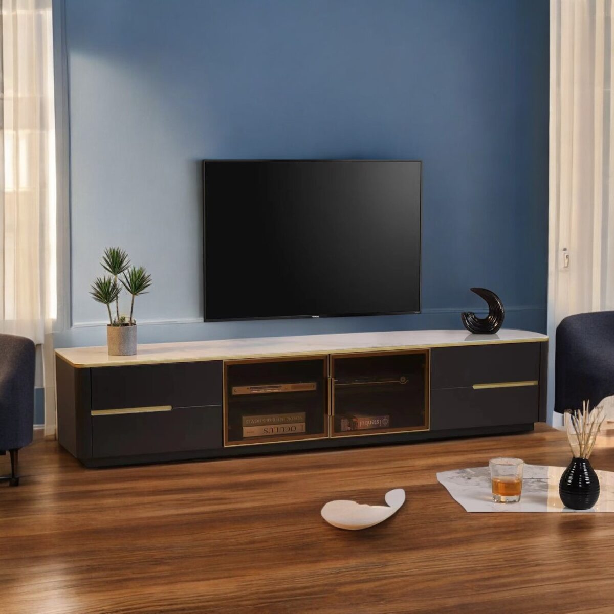 Hall Tv Cabinet 5 @LuzanoFurniture