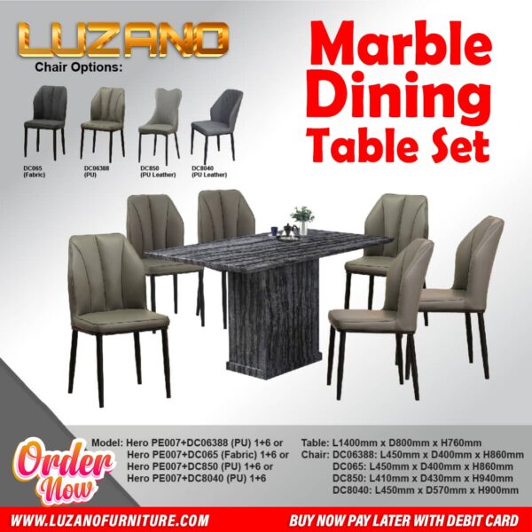 MARBLE DINING SET 1