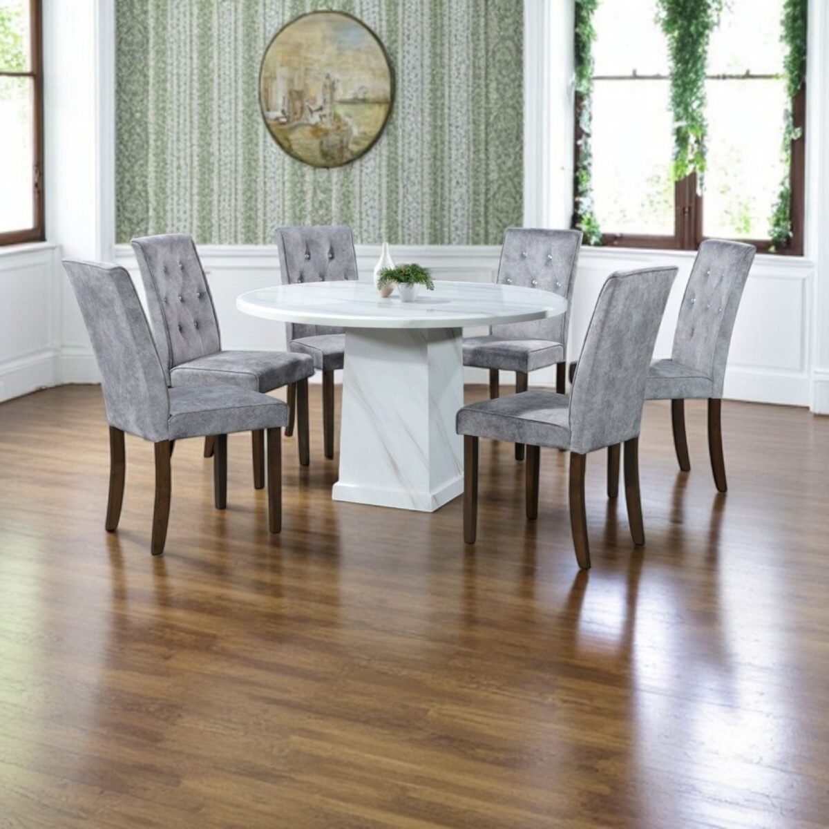 ROUND DINING SET 2 @LuzanoFurniture