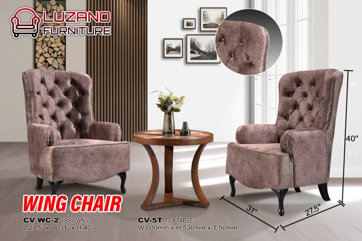 wing chair 4 @LuzanoFurniture