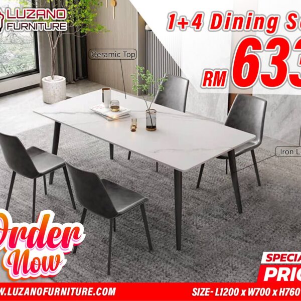 1+4 Ceramic Dining Set 1