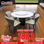 ROUND DINING SET 4