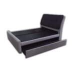 Queen / King Size Bed Frame With Pull Out Bed frame ( Fabric) - Image 2