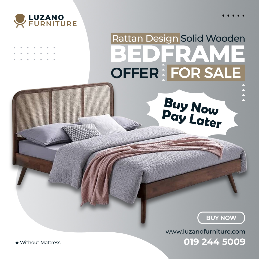 Rattan Design Bed 02 @LuzanoFurniture