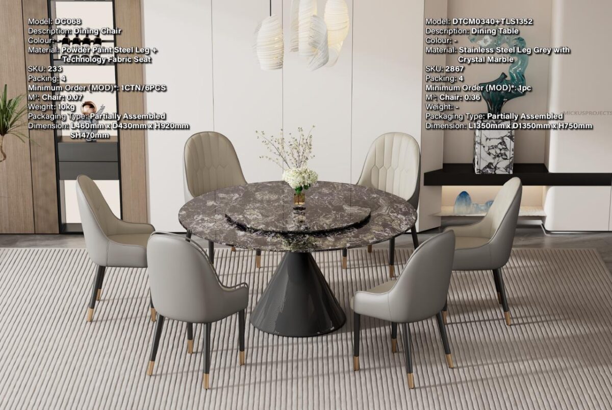 16 Ceramic Dining Set @LuzanoFurniture