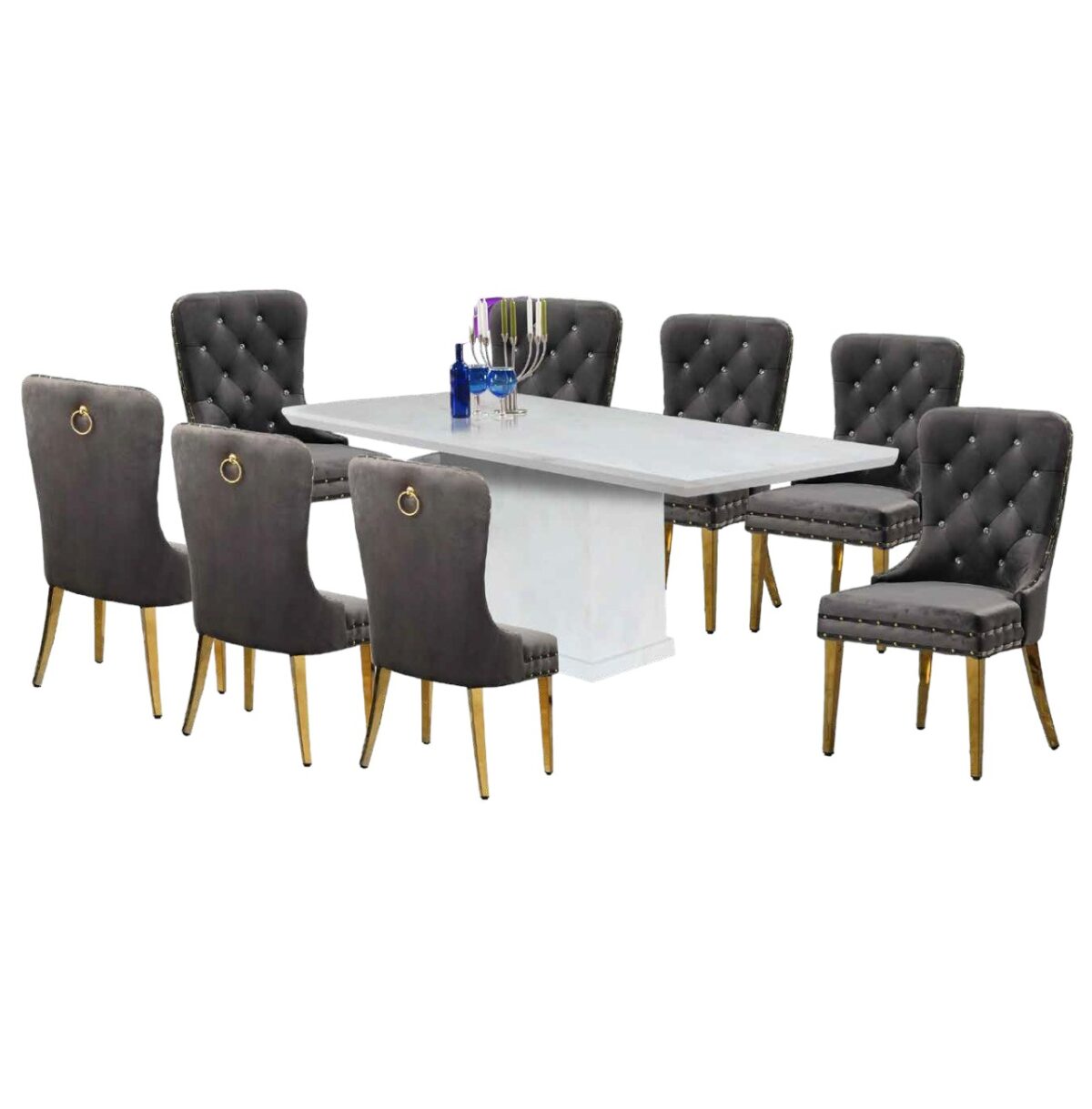 16 Round Dining Set Photoroom @LuzanoFurniture