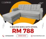 3 Seater Sofa Grey