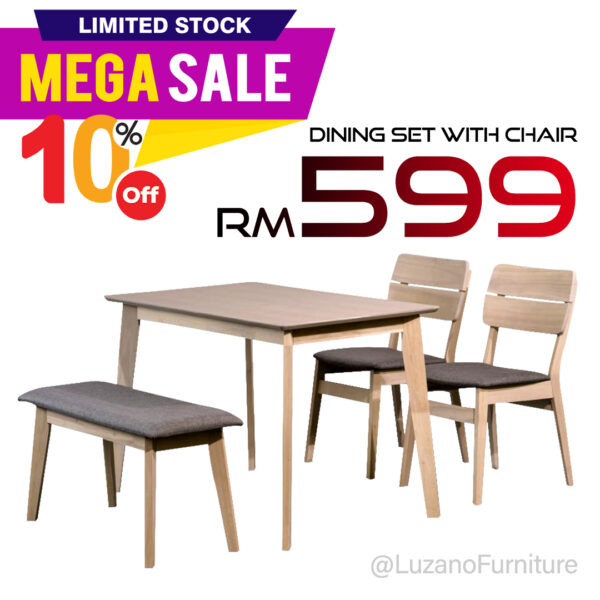 Dining Set With Chair @LuzanoFurniture