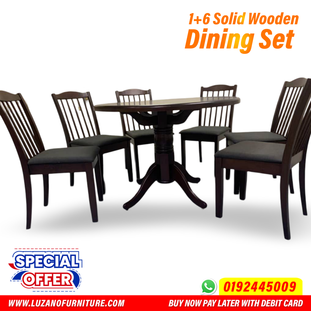 Round Wooden Dining Set