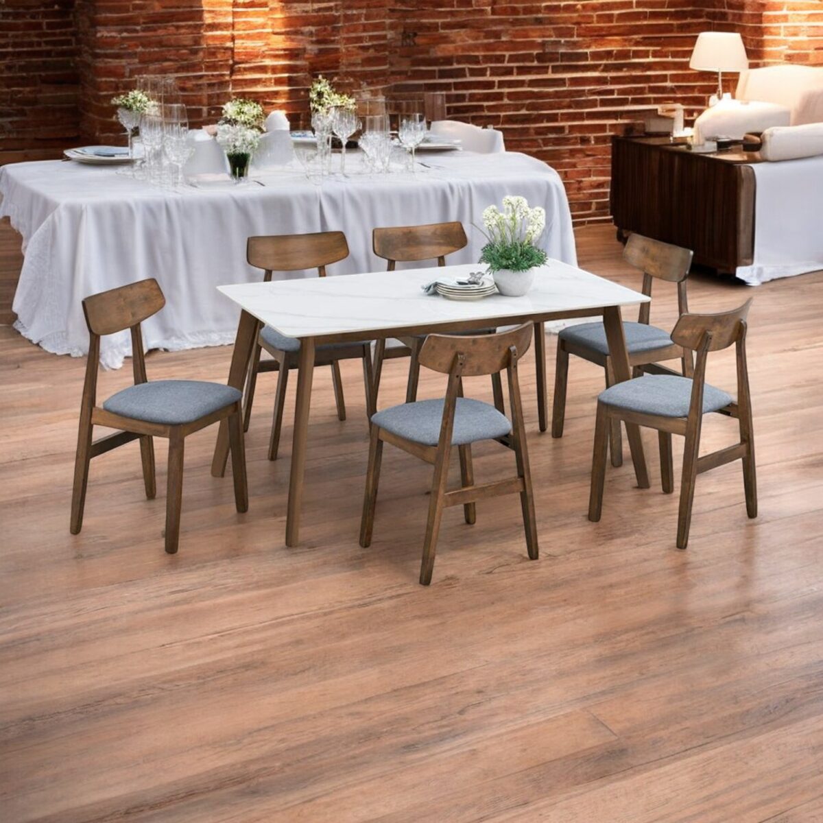 16 Ceramic Dining Set 122 @LuzanoFurniture