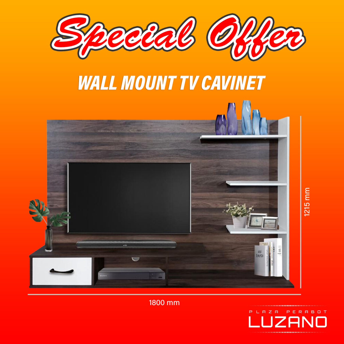 TV 6688 Size @LuzanoFurniture