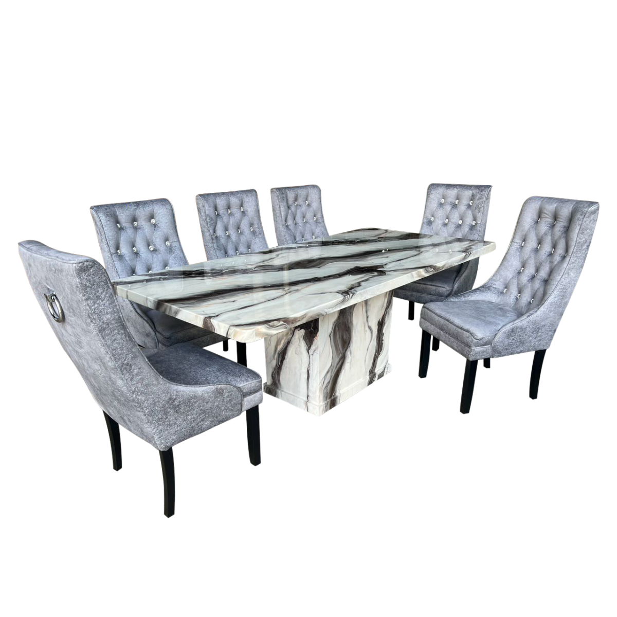 marble dining 1 @LuzanoFurniture