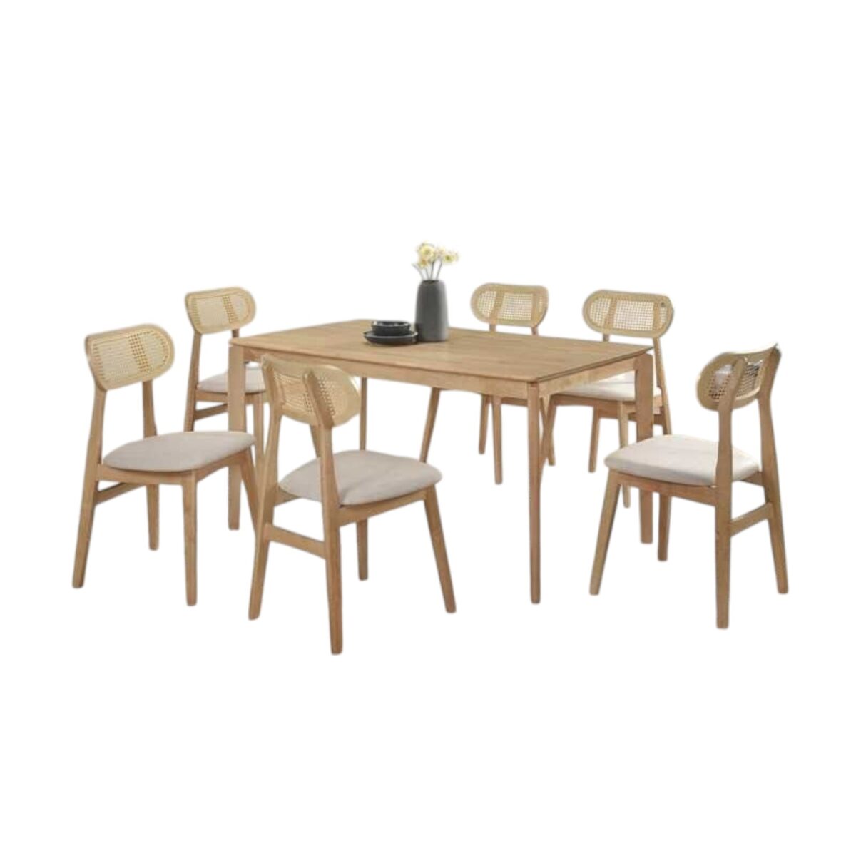 Rattan Design Dining Set 11 @LuzanoFurniture