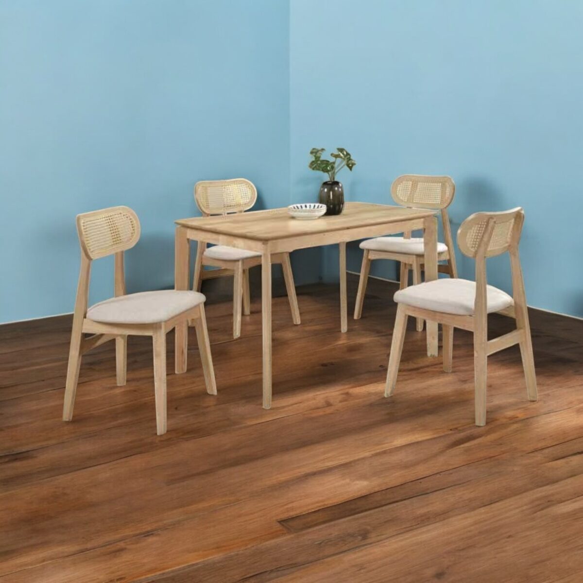 Rattan Design Dining Set 2 @LuzanoFurniture