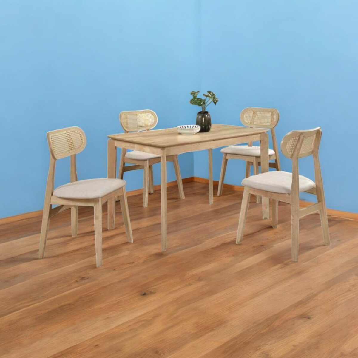 Rattan Design Dining Set 22 @LuzanoFurniture