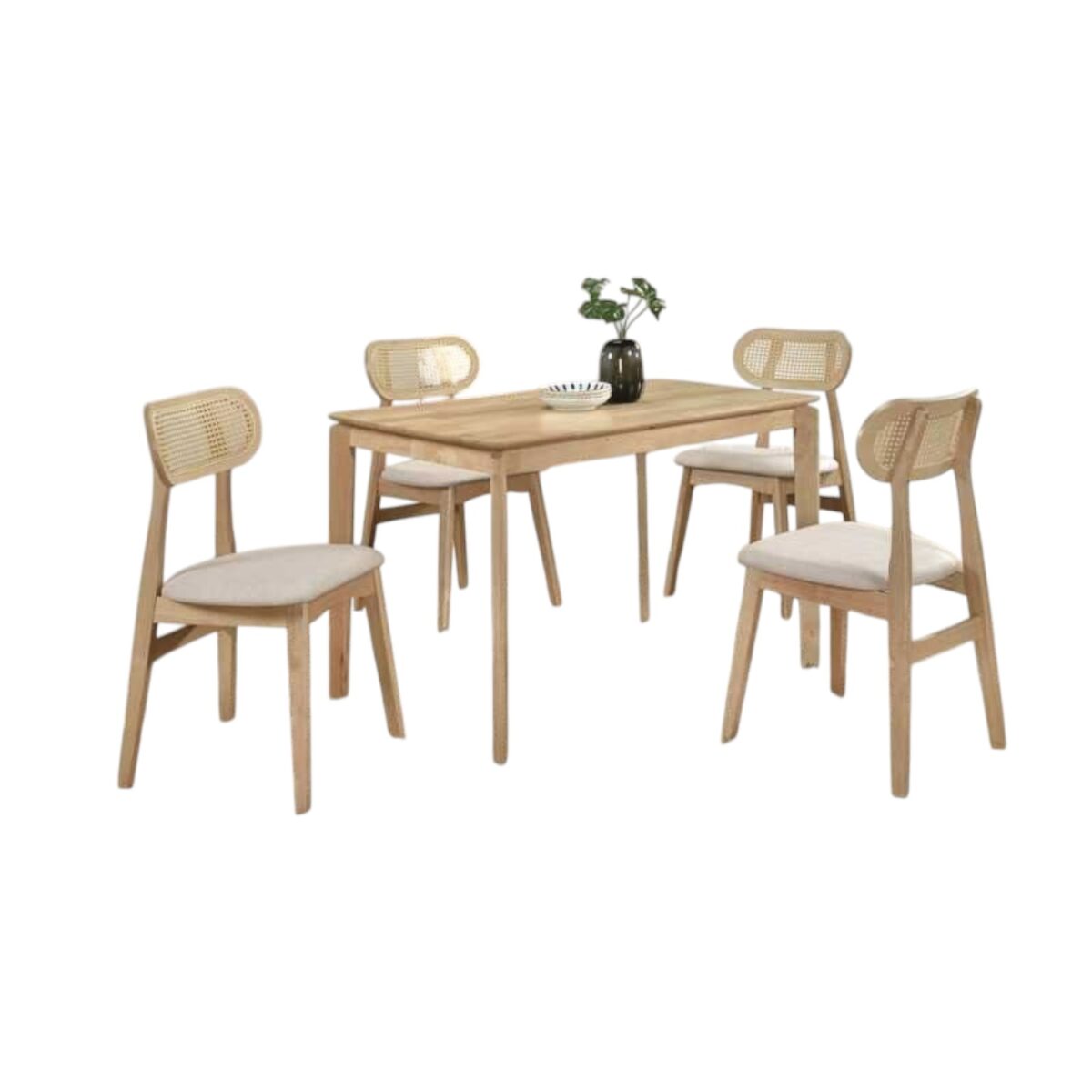 Rattan Design Dining Set 3 @LuzanoFurniture