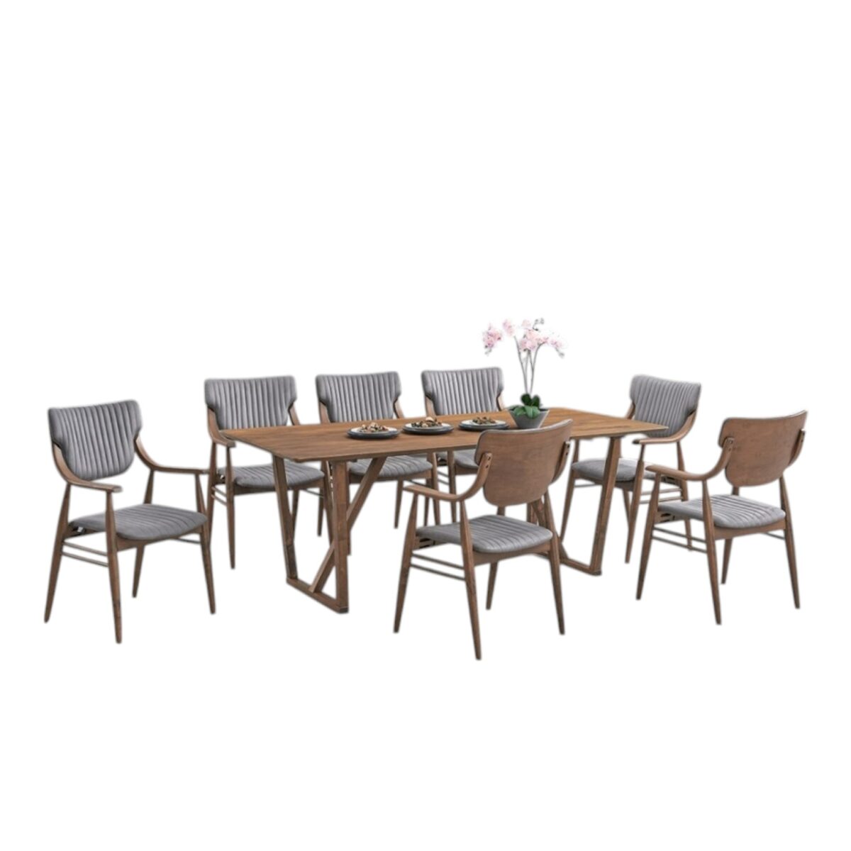 dining set with 8 chair 1 @LuzanoFurniture