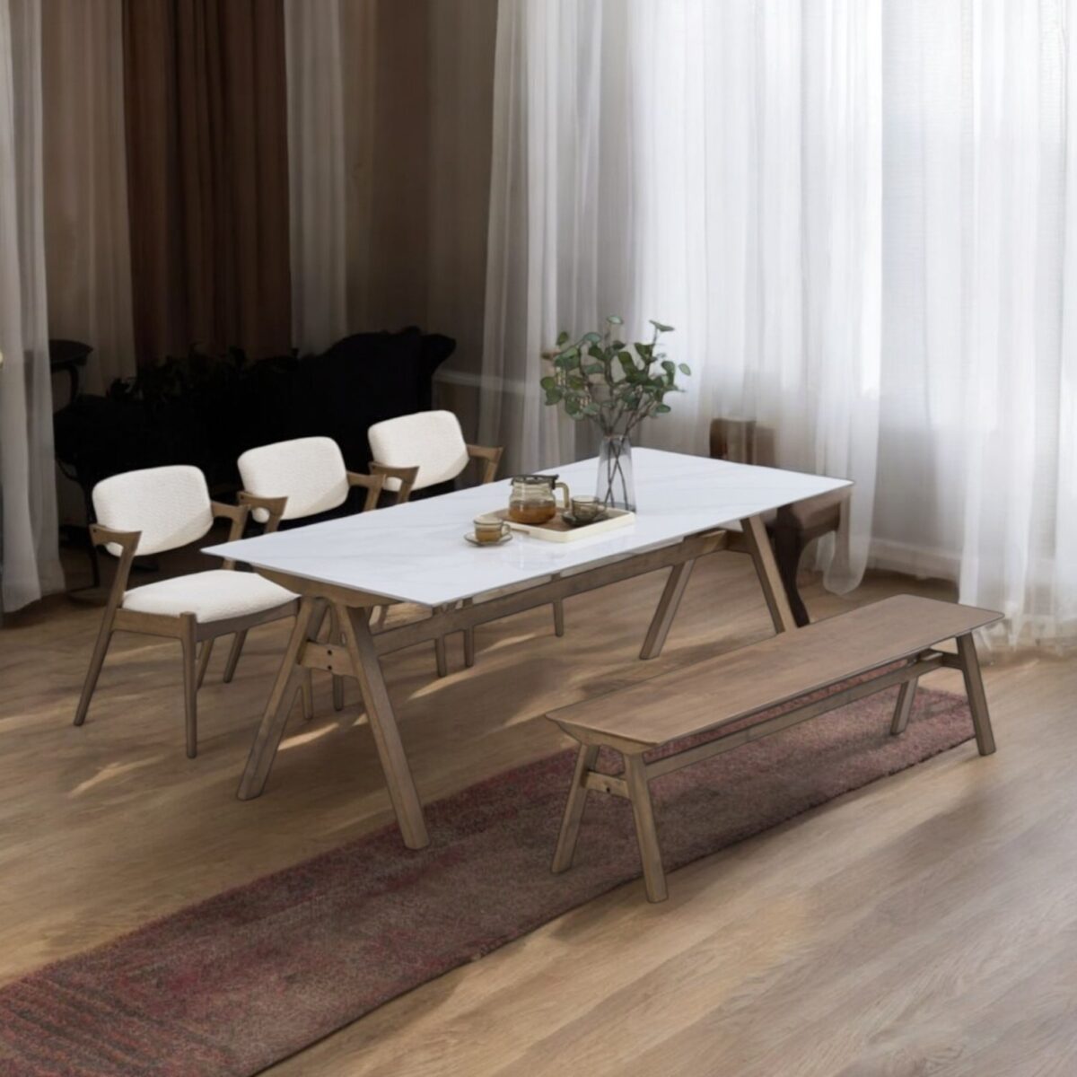 Dining Set 13 4 @LuzanoFurniture