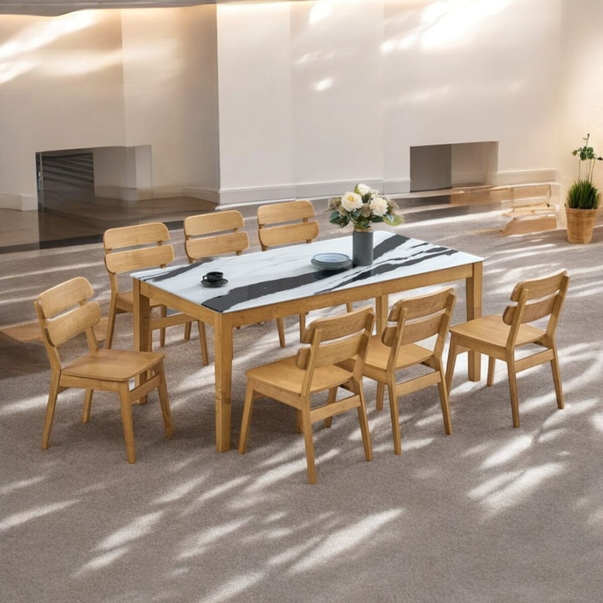 Dining Set 14 1 @LuzanoFurniture