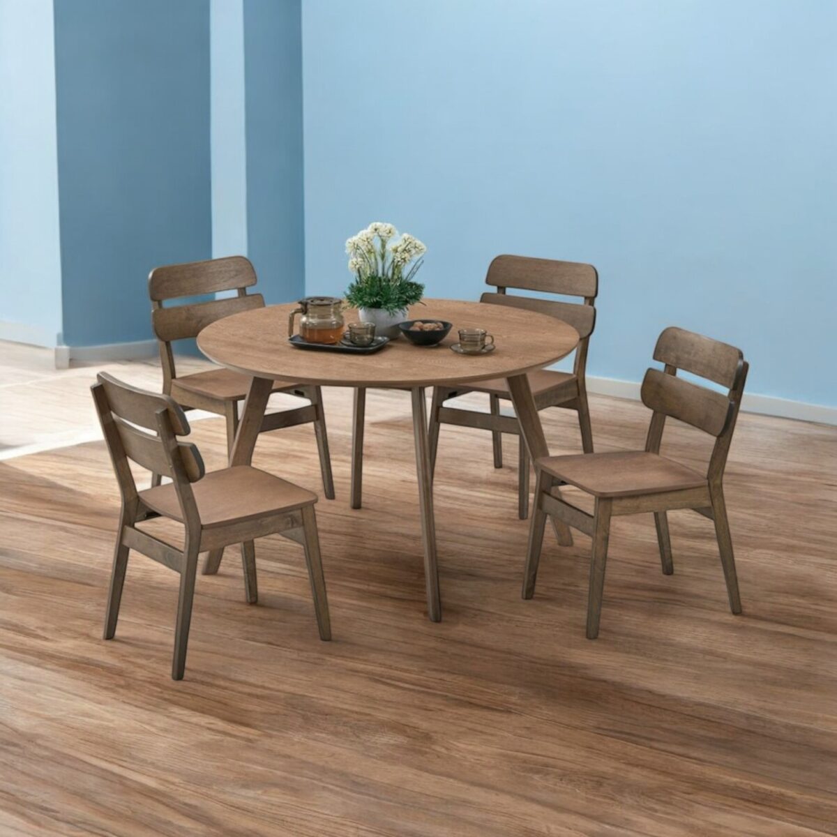 Dining Set 4 4 @LuzanoFurniture