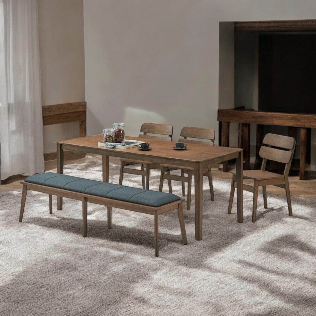 Dining Set 4 5 @LuzanoFurniture