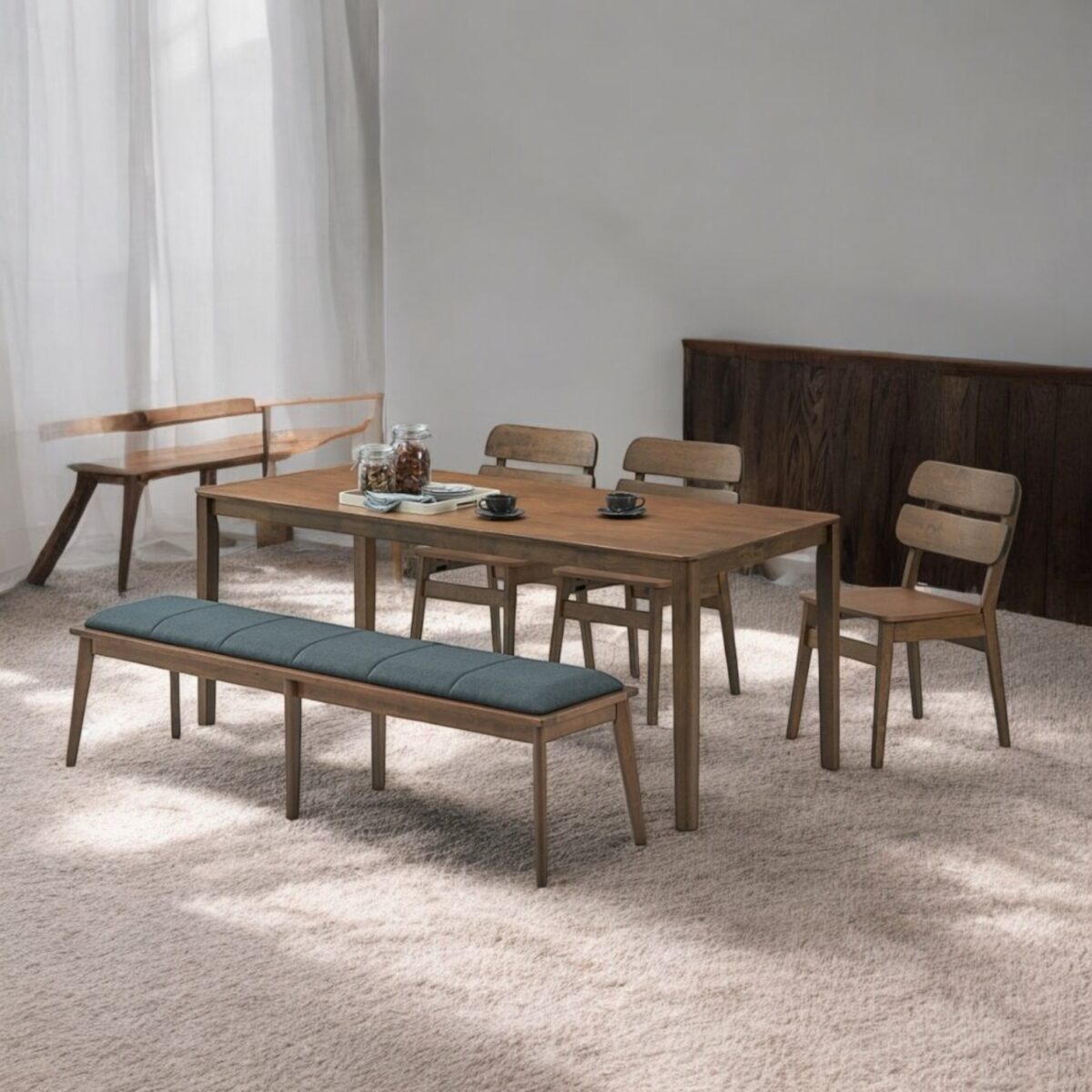 Dining Set 5 4 @LuzanoFurniture