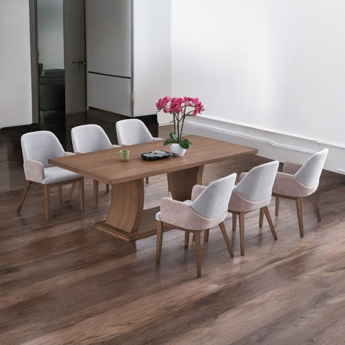 Wooden dining set 5 @LuzanoFurniture