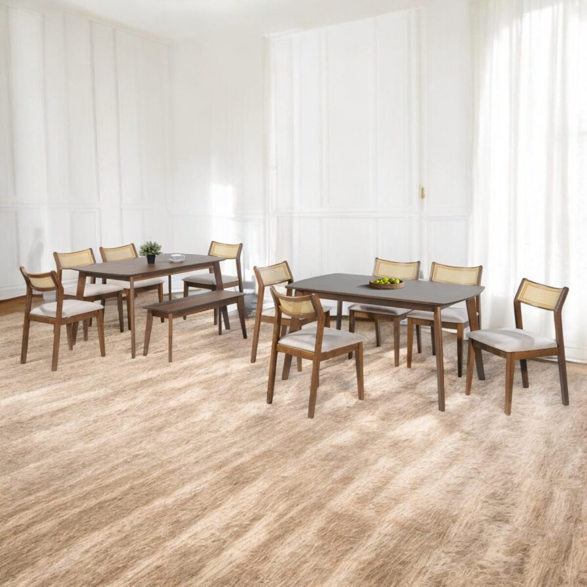Dining Set With Chair 5 @LuzanoFurniture