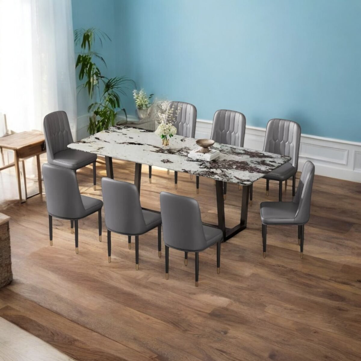 Marble dining set 11 @LuzanoFurniture