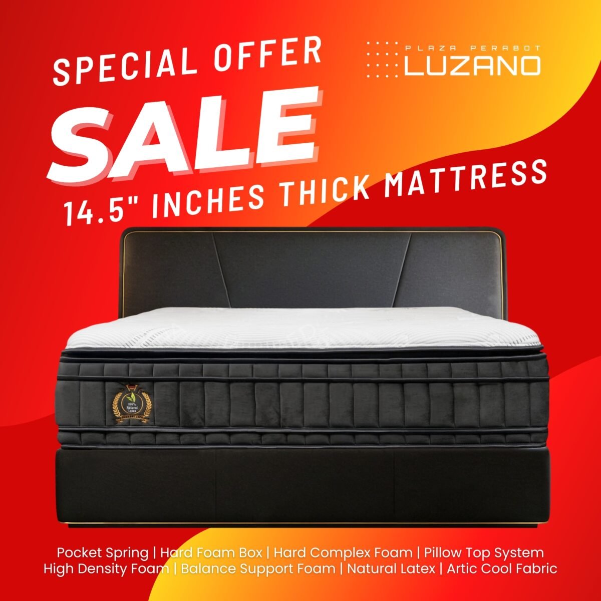 Kraftrest 14.5 inch 1 @LuzanoFurniture