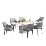 1+8 Marble Dining Set
