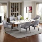 1+8 Marble Dining Set - Image 6