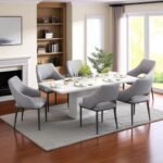 1+8 Marble Dining Set - Image 2