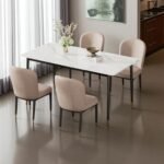 Ceramic Dining Set With 4Chair - Image 10