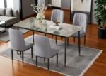 Ceramic Dining Set With 4Chair - Image 6