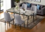 Ceramic Dining Set With 4Chair - Image 4