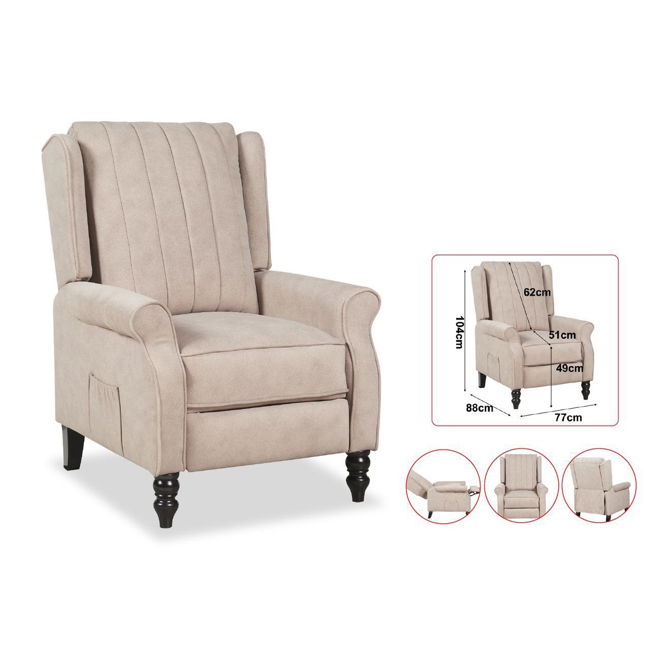 RC200588 Brown @LuzanoFurniture