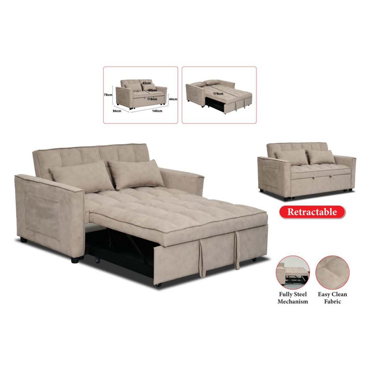 Multi-Function Sofa Bed - Image 36