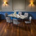 Ceramic Dining Set With 6Chair - Image 4