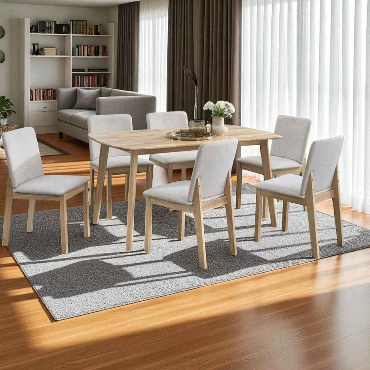 Elevate Your Dining Experience with a Solid Wooden Dining Set - Image 7
