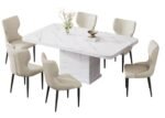 Marble Dining Set With 6Chair