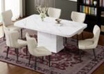 Marble Dining Set With 6Chair - Image 2