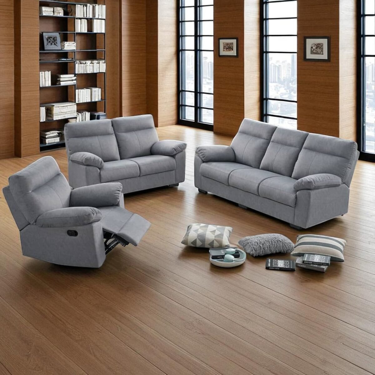 Modern Design Recliner Sofa Set - Image 8