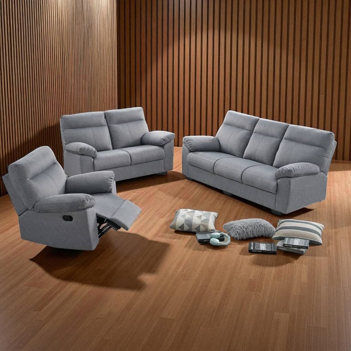 Modern Design Recliner Sofa Set - Image 7